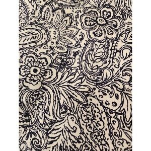 Talbots Cropped Ankle Pants Paisley Intricate Floral Preppy Resort Wear Sz 6